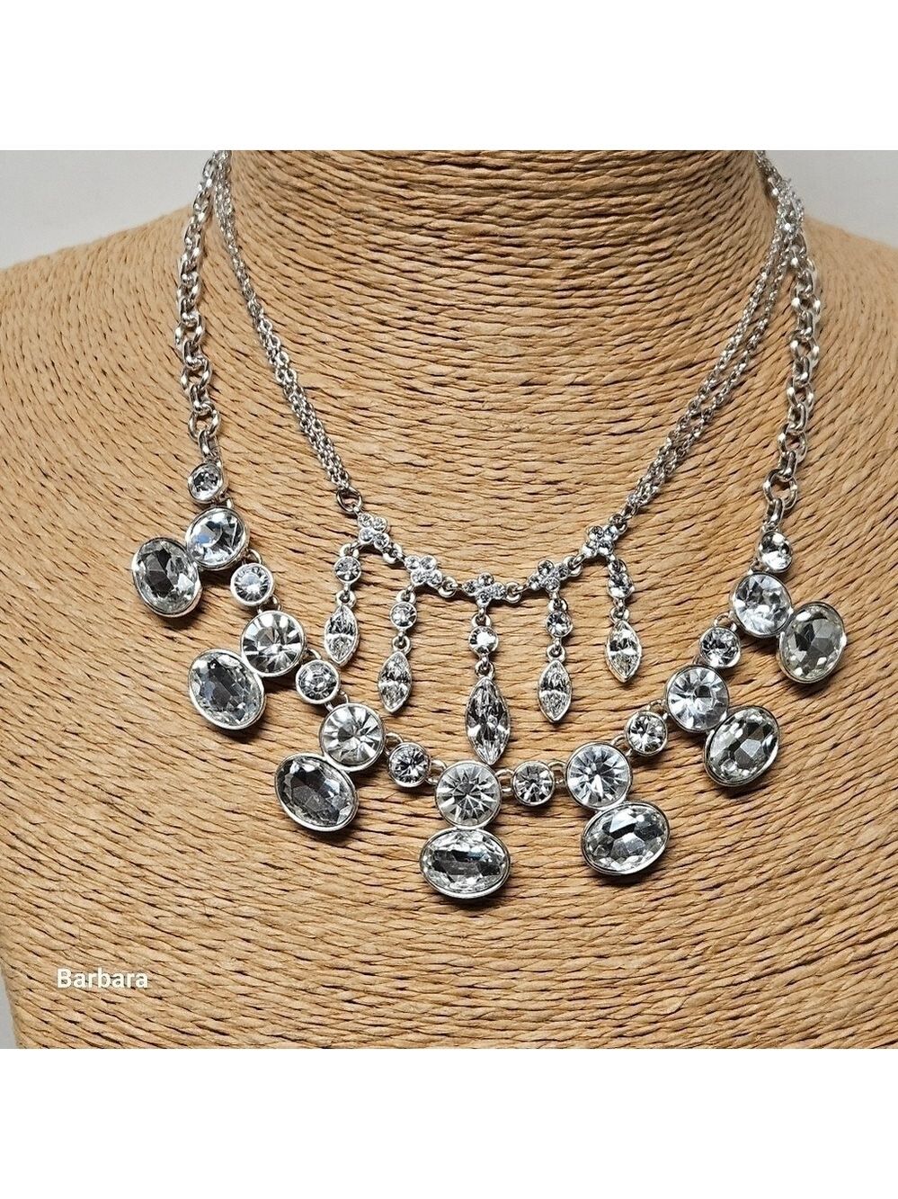 Nine West Crystal Necklace and Earrings Plus Necklace & Earrings (2 for 1)
